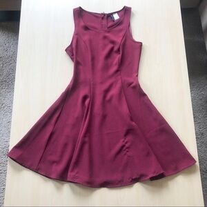 H&M Sleeveless Short Dress Maroon/Red Size 4